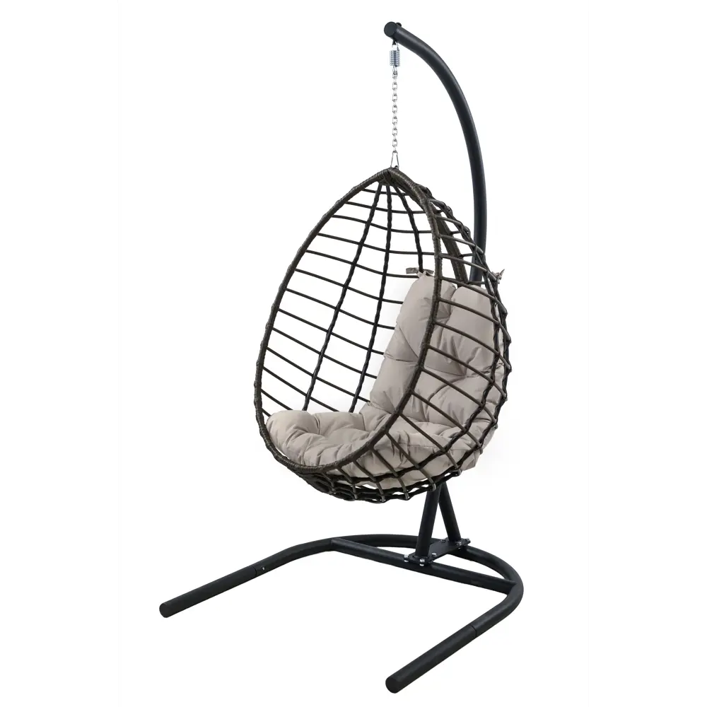 Кресло подвесное Alfart Хорхе одноместное коричневый/черный нет STLM-2202648 - Вид №1