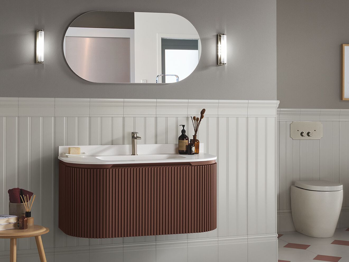 Подвесной шкаф для умывальника с ящиком Gaia Mobili Contemporary ARCH-00095800