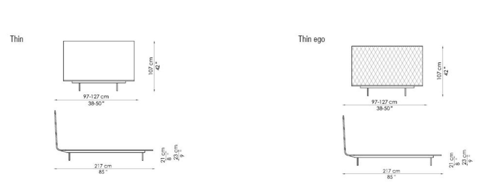 Съемная мягкая кровать из ткани BONALDO Thin ARCH-00042656 - Вид №3