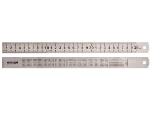 90894120 Линейка 75030 нержавеющая сталь 0.3 м STLM-0418605 AMIGO
