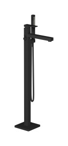 Напольный смесиель для ванны с встроенным душем. WE ARE IB ru399np Matt Black Rubacuori