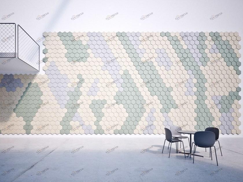 BAUX Декоративные акустические панели из бетона и дерева Baux acoustic tiles sun-id-1370574