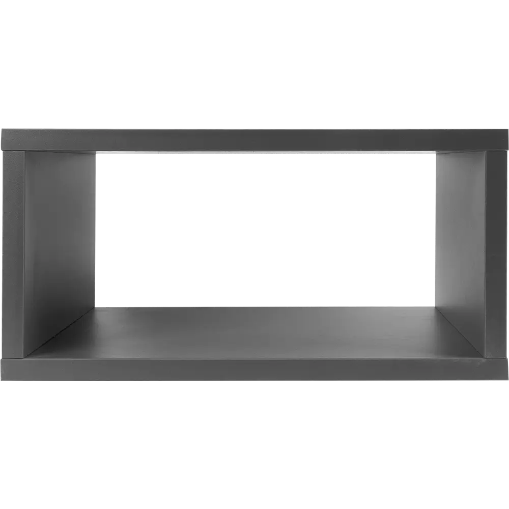 Стеллаж Spaceo KUB 1 секция 18x36.1x31.7 см ЛДСП цвет графит 82731869 STLM-2022240  - Вид №4