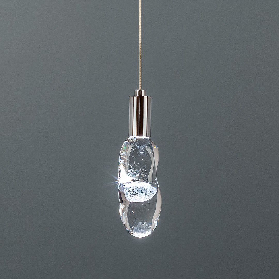 Люстра подвесная H 19 см хром Frezia Light 120141 FREZIA LIGHT ДИЗАЙНЕРСКИЕ 00-3953652 Прозрачный;хром  - Вид №1