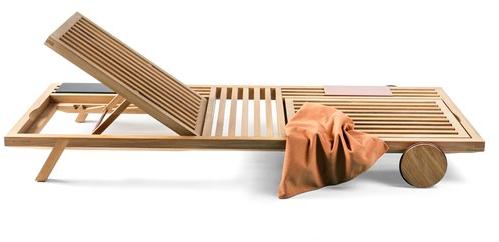 prostoria Садовая кушетка из ткани Recliner на колесиках Umomoku sun-id-1506417 - Вид №2