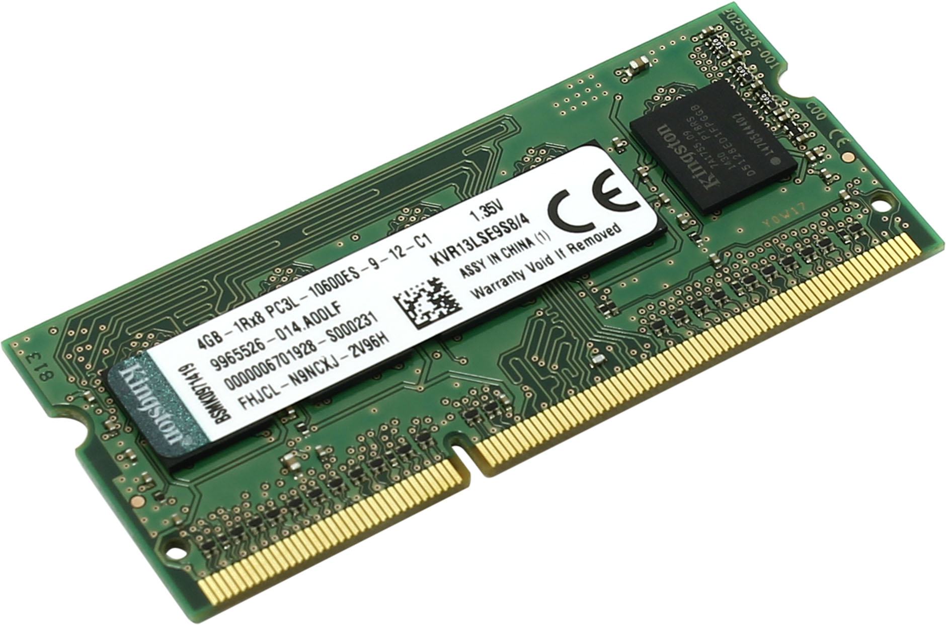 KVR13LSE9S8/4 sodimm 4gb 1333mhz ddr3l ecc cl9 sr x8 1.35v Kingston Santreyd 