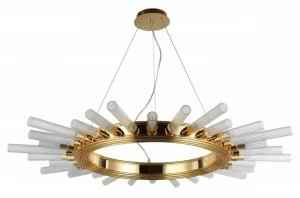 Подвесная люстра Crystal Lux Fair SP15 Gold D1000 золото CRYSTAL LUX ДИЗАЙНЕРСКИЕ, FAIR 220844 Золотой