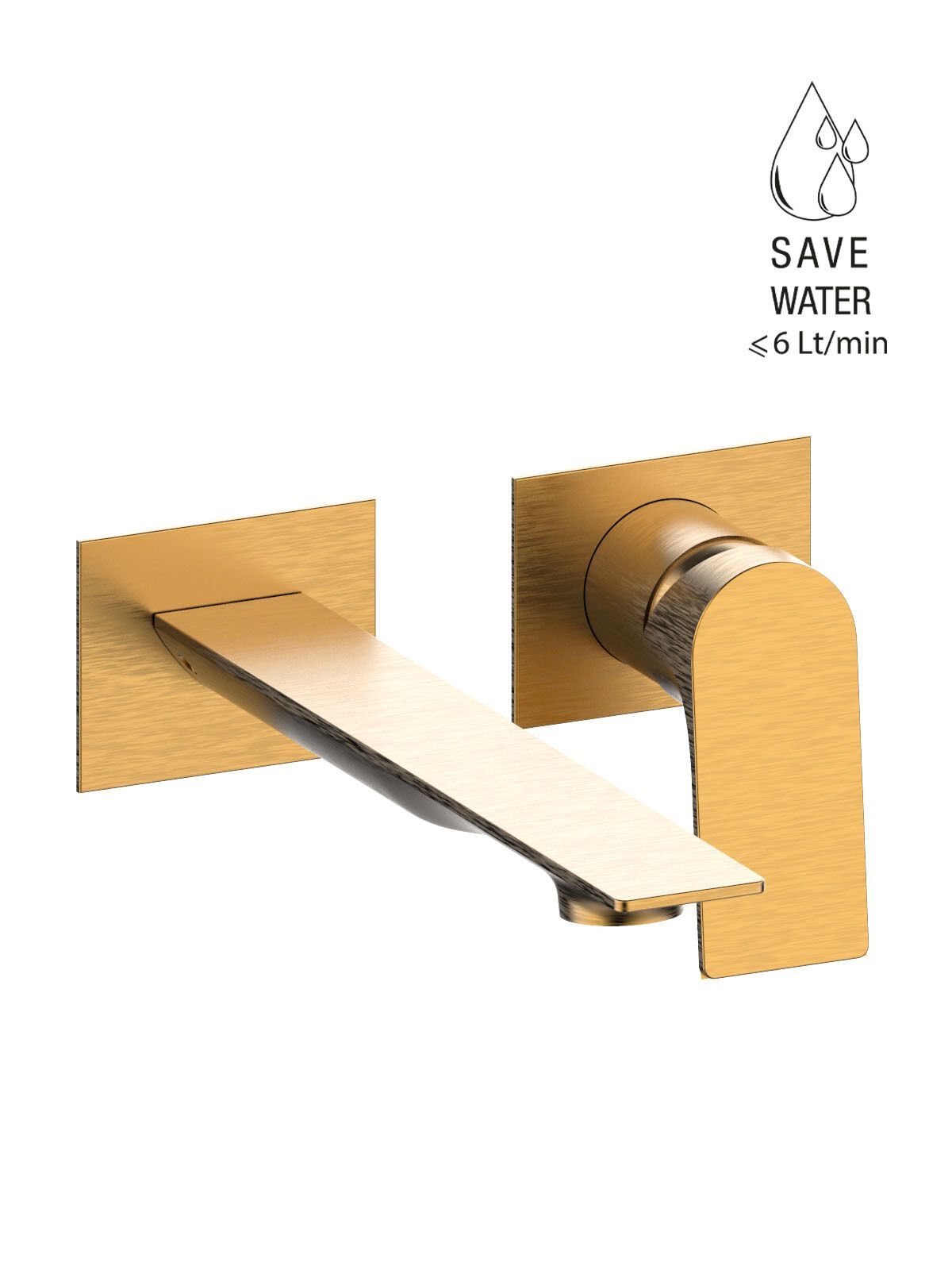 Настенный смеситель для раковины с ограничителем расхода Rubinetterie Frattini Нарцисс ARCH-00103865 - Вид №4