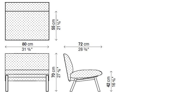 Тканевый изогнутый модульный диван Kristalia Tuile ARCH-00022124 - Вид №3