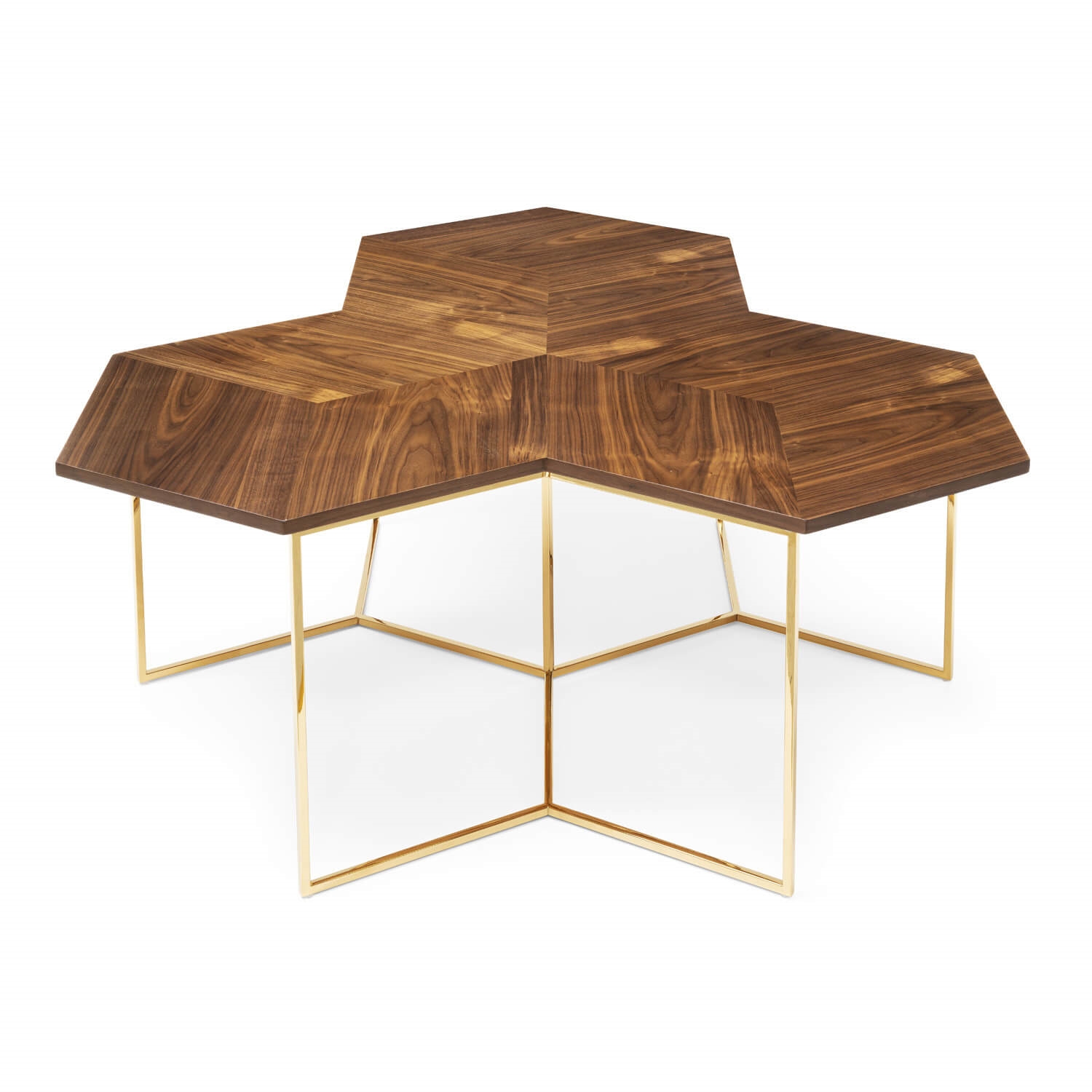 450281-01 ABHIKA КОФЕЙНЫЙ СТОЛ TRIAD H50 120X120 GOLD 