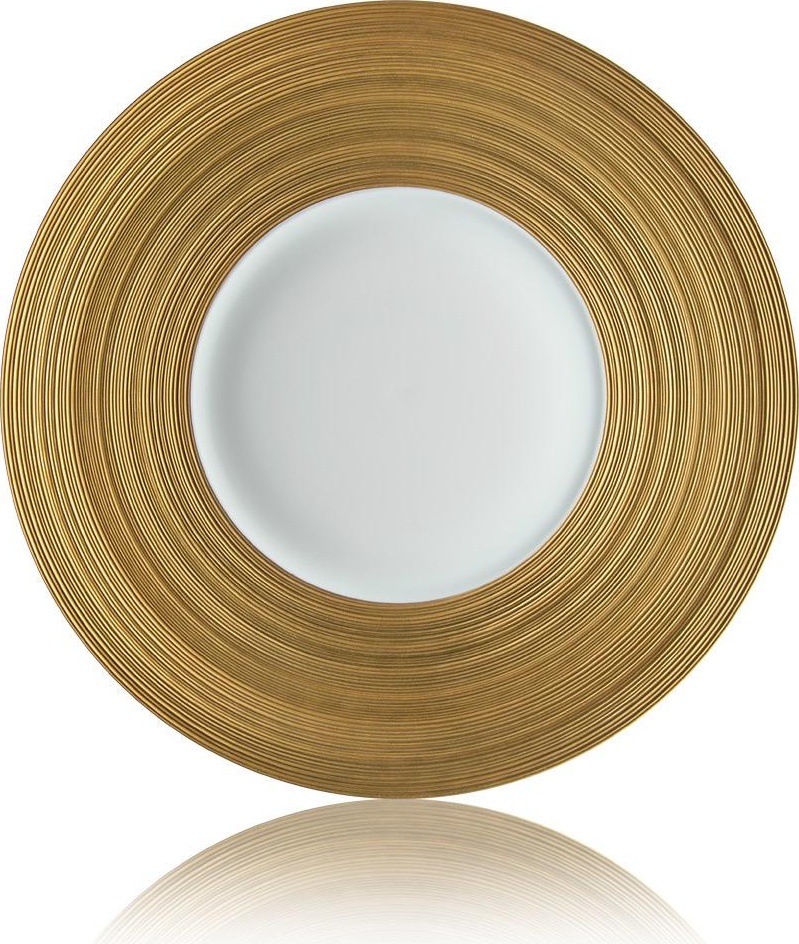 56402 JL Coquet Тарелка обеденная 26см "Хемисфер" (золотой) Фарфор 