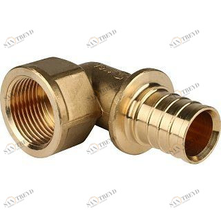 Угольник-переходник ВР 32x1" аксиальный для труб из сшитого полиэтилена STOUT SFA0006003210