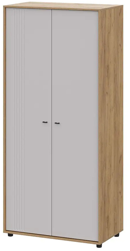 91514666 Шкаф распашной Арника Тоскана 100x220x56 см ЛДСП цвет дуб золотой STLM-1098135