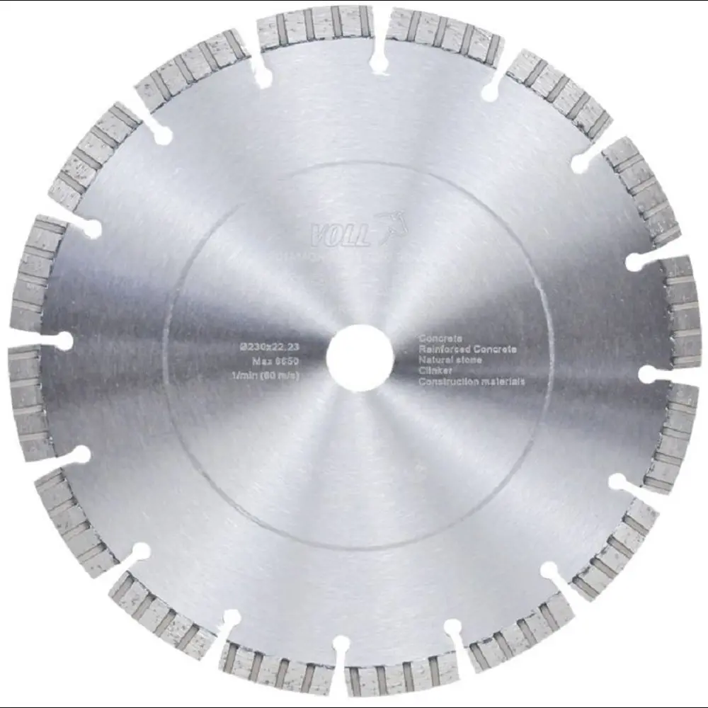 Диск алмазный по бетону Voll LaserTurbo V сегментный 230x22.23x3 мм STLM-2084041