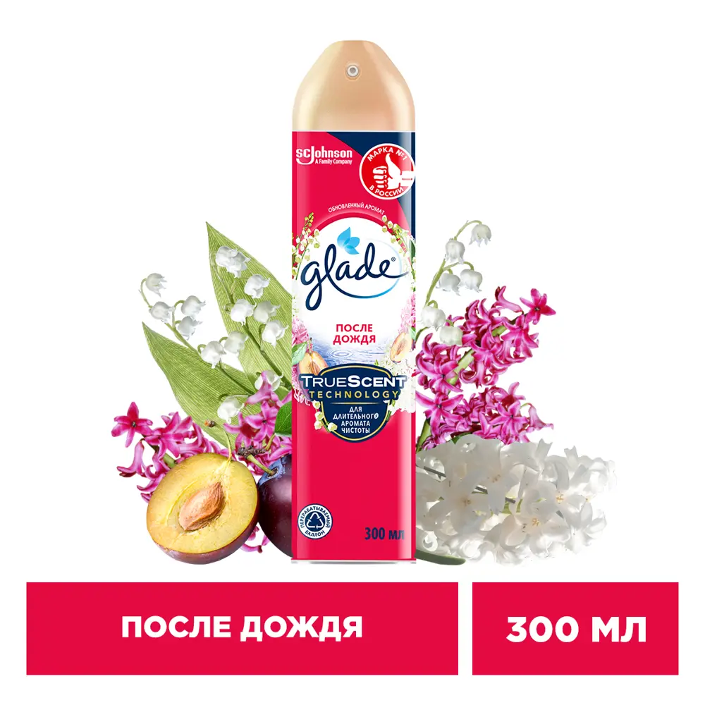 GLADE Аэрозоль-освежитель «После дождя» с природной свежестью 82454642 STLM-0027451 - Вид №2
