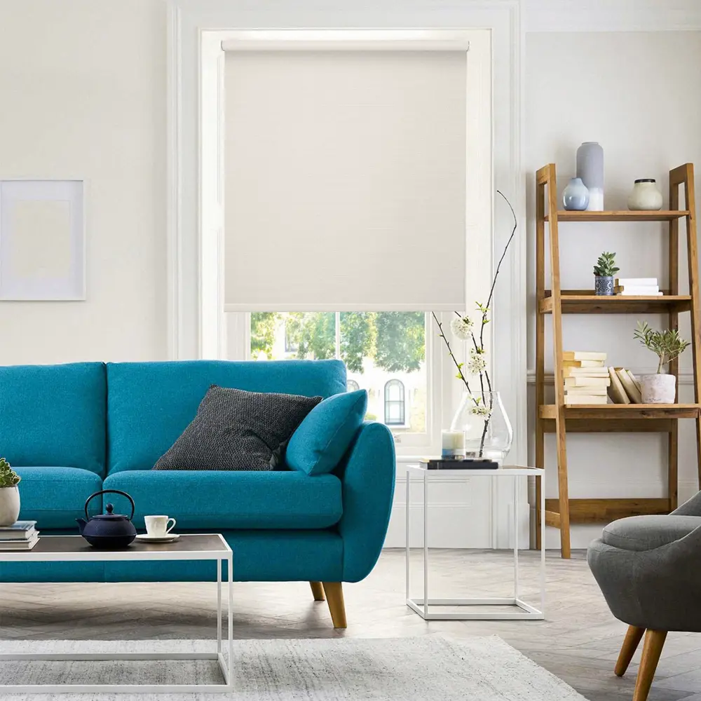 Штора рулонная Dublin блэкаут 60x160 см, цвет белый PRAKTO БЛЕКАУТ ЖАККАРД STLM-2207754 - Вид №5