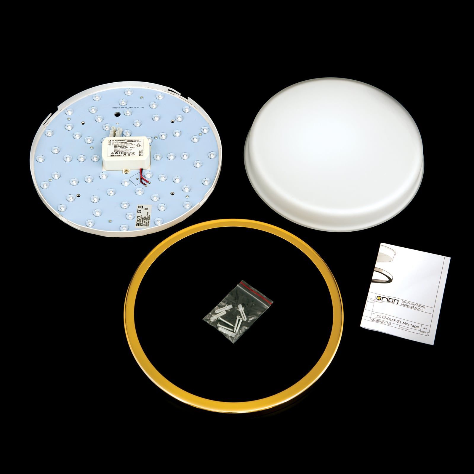 Стеклянный светодиодный потолочный светильник Orion Lerox ARCH-00076009 - Вид №45