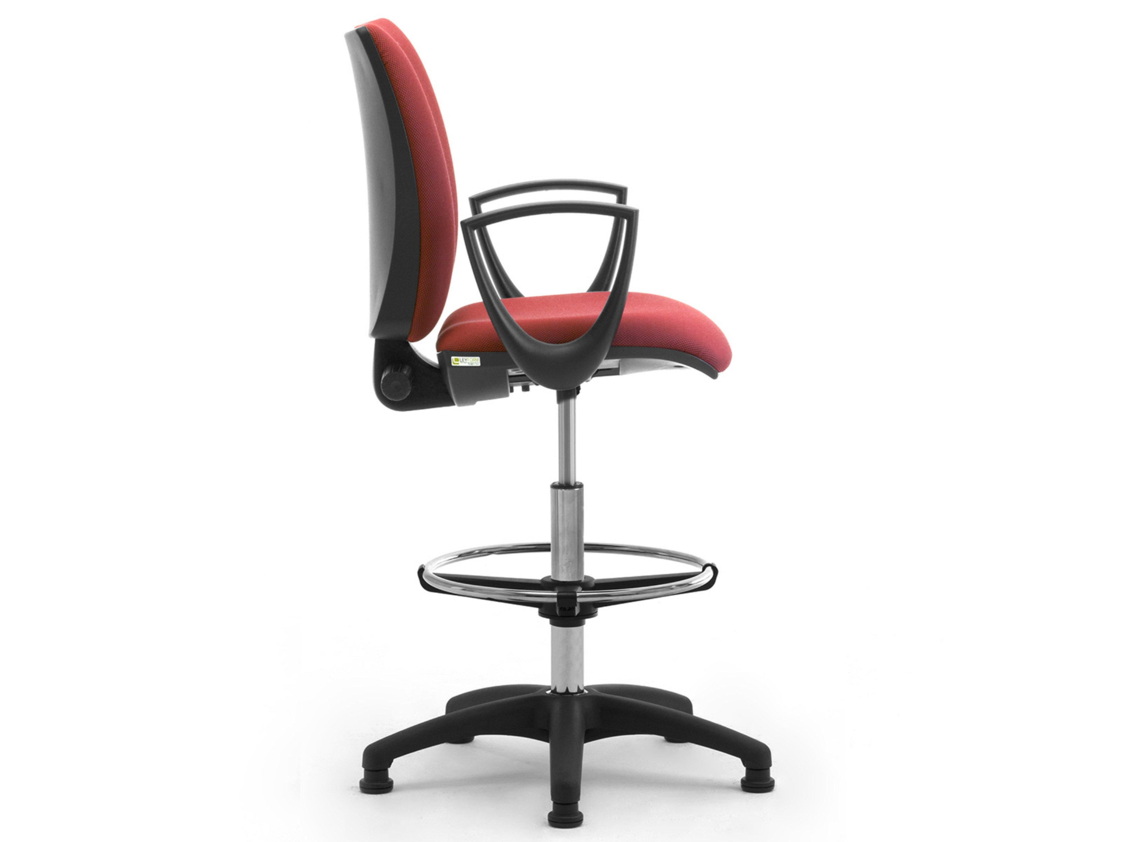 Ткань регулируемая высота 5 спиц офисный стул с подлокотниками Leyform Sprint ARCH-00059481 - Вид №3