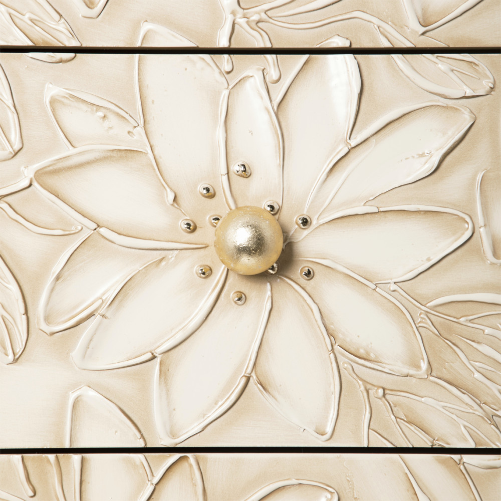 11618 Тумба для обуви Терра-4 (с 4-мя ящиками) Айвори Мраморное золото BOGACHO 4627196590472 - Вид №5