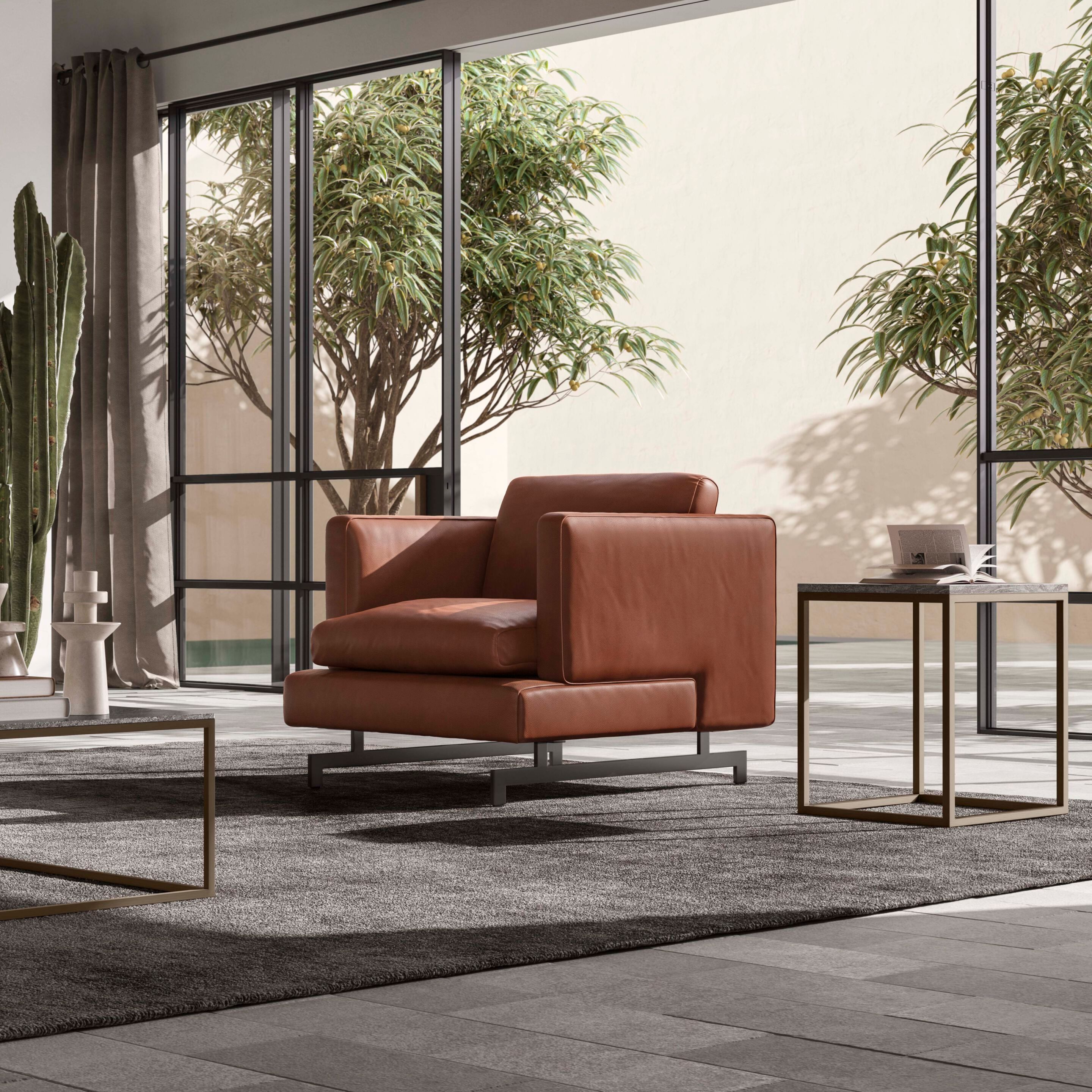 Тканевое кресло с подлокотниками Natuzzi Italia Джереми ARCH-00115493 - Вид №2