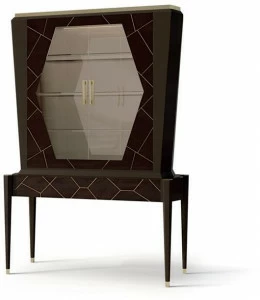 Carpanese Home Барный шкаф из дерева и стекла Contemporary 7554