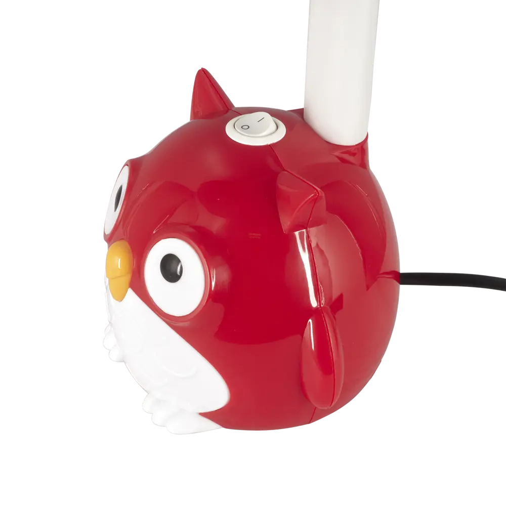 Лампа настольная Сова E27 40 Вт цвет красный CAMELION STLM-2091159 - Вид №4