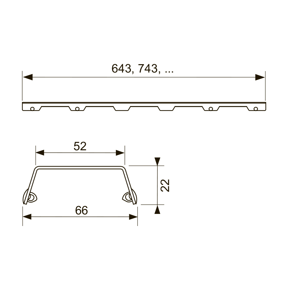 600982 Декоративные панели прямые Tece TECEdrainline - Вид №1