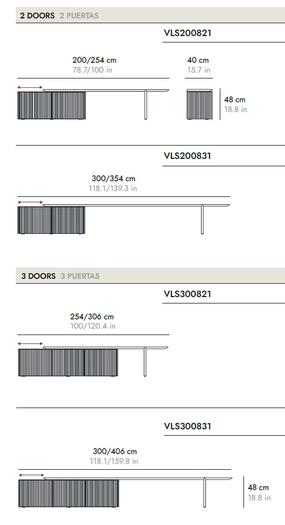 Деревянный шкаф для телевизора с распашными дверцами Punt VELASCA EXTENSIBLE ARCH-00141981 - Вид №18