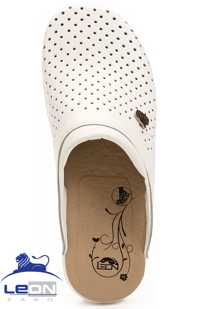 62030 Сабо "Leon LIGHT" женские белые LEON  Сабо и сланцы размер 37  - Вид №1