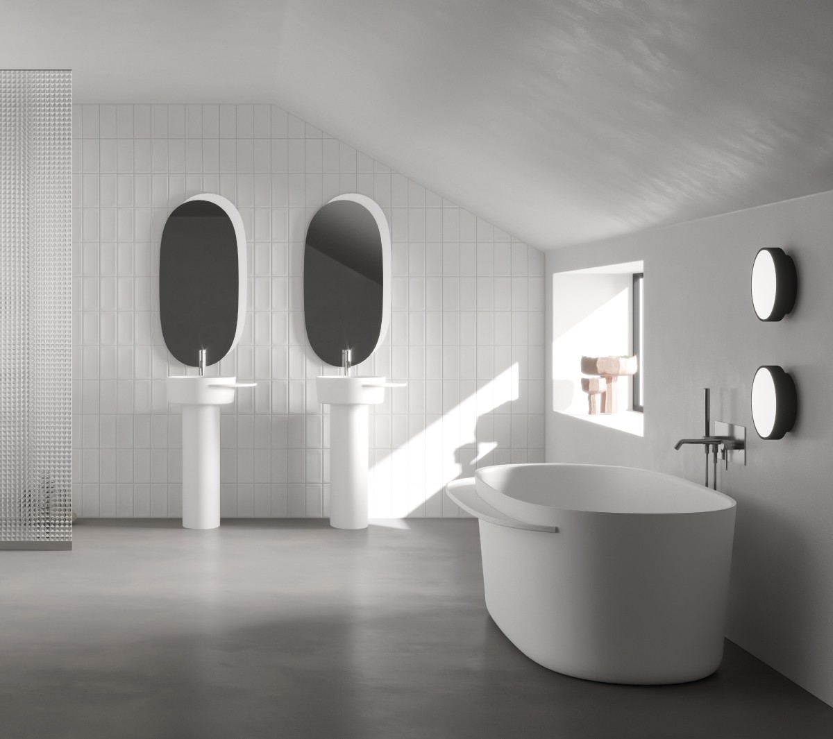 Ex.T Plateau L Настенное зеркало EXSPLPLAT/WHITE - Вид №2