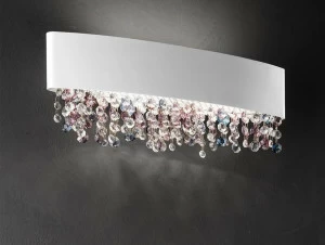 Masiero Настенный светильник из металла с кристаллами Olá