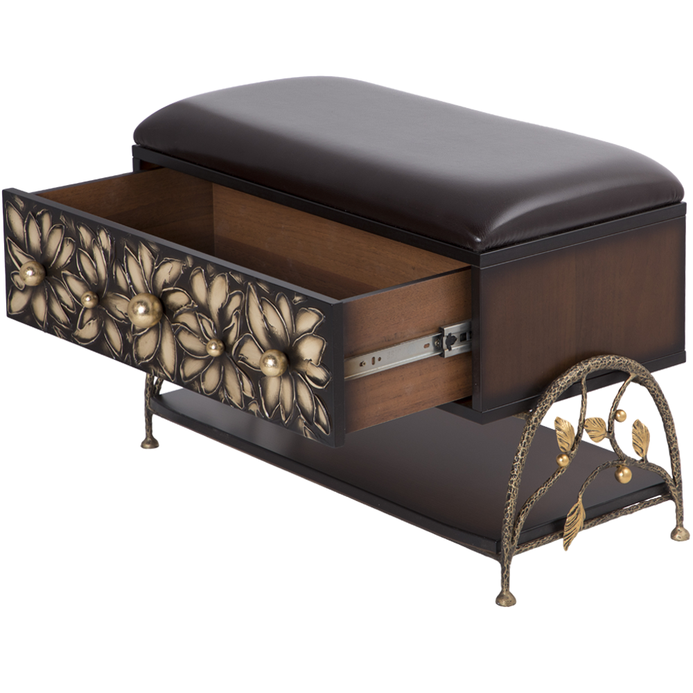 15011,14079 Настенная прихожая Терра Каштан с зеркалом BOGACHO 4627196590427, 4627196590441 - Вид №13