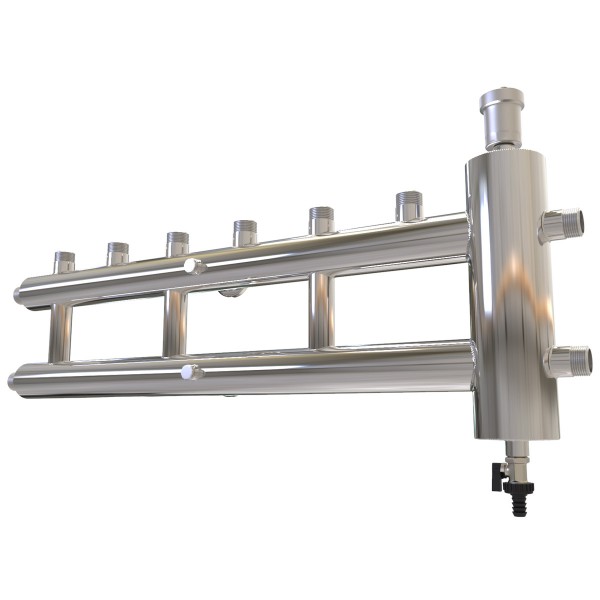 Купить Распределительный коллектор с гидрострелкой 60 кВт, 3+1 контур Прокситерм GSK2531 - Вид №2