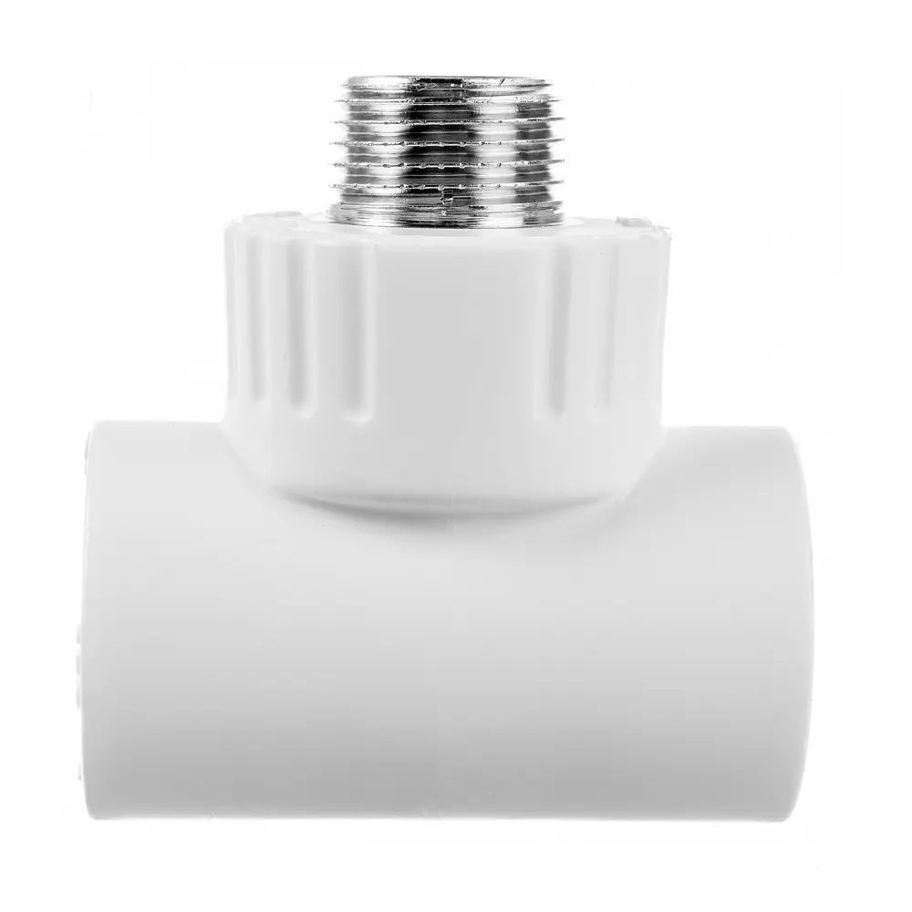 Тройник комбинированный Ростерм 32x1/2"x32 мм НР полипропилен STLM-2075582