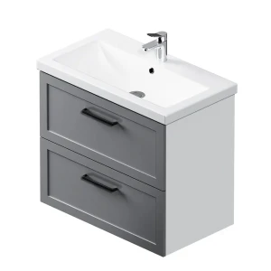 Комплект фасадов для тумбы AM.PM Force M9FFFM0802GM 33x76.5 см МДФ цвет серый 2 шт