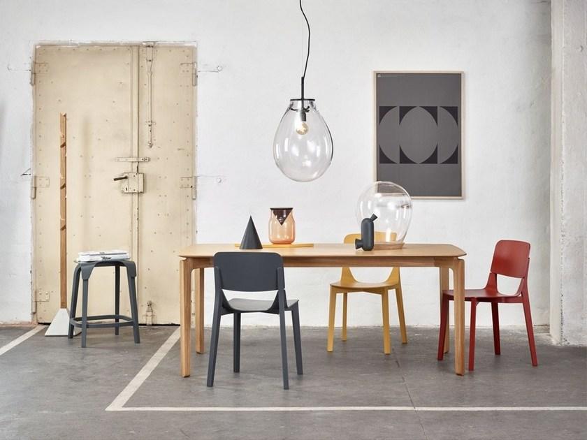 TON Прямоугольный деревянный стол Leaf 4uj 442 - Вид №3