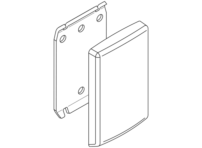 802.50.00390 монтажная пластина с крышкой HEWI Stützen  - Вид №5