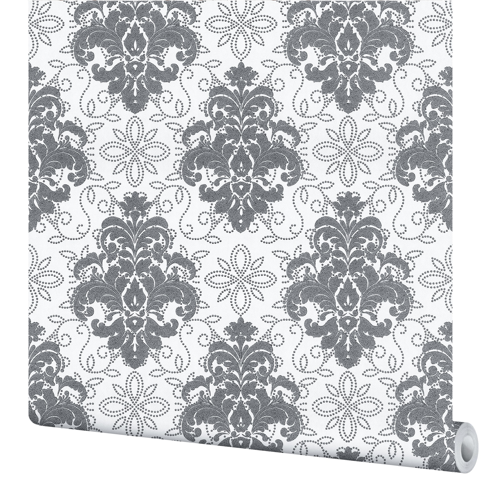 82399701 Обои флизелиновые серые 1.06 м 1116-22 Вензель Santreyd 