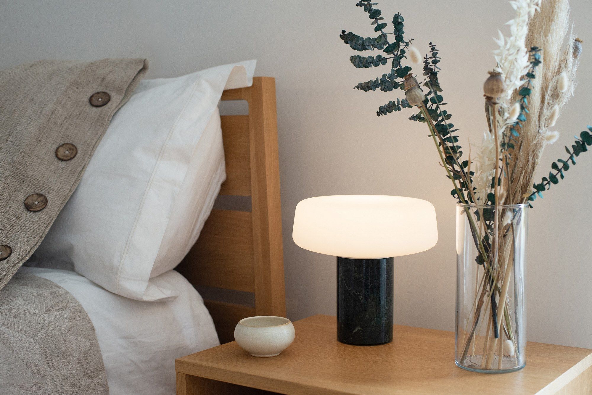 Черная мраморная светодиодная настольная лампа Marquina Case SOLID ARCH-00096833