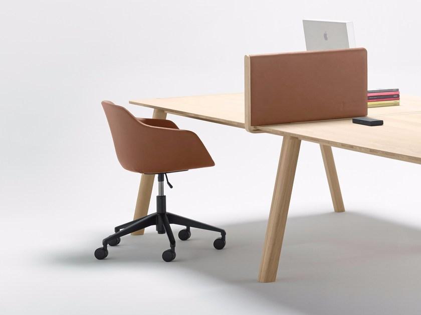 ALKI Кожаное кресло с 5 спицами и колесами Kuskoa bi sun-id-1445944 - Вид №1