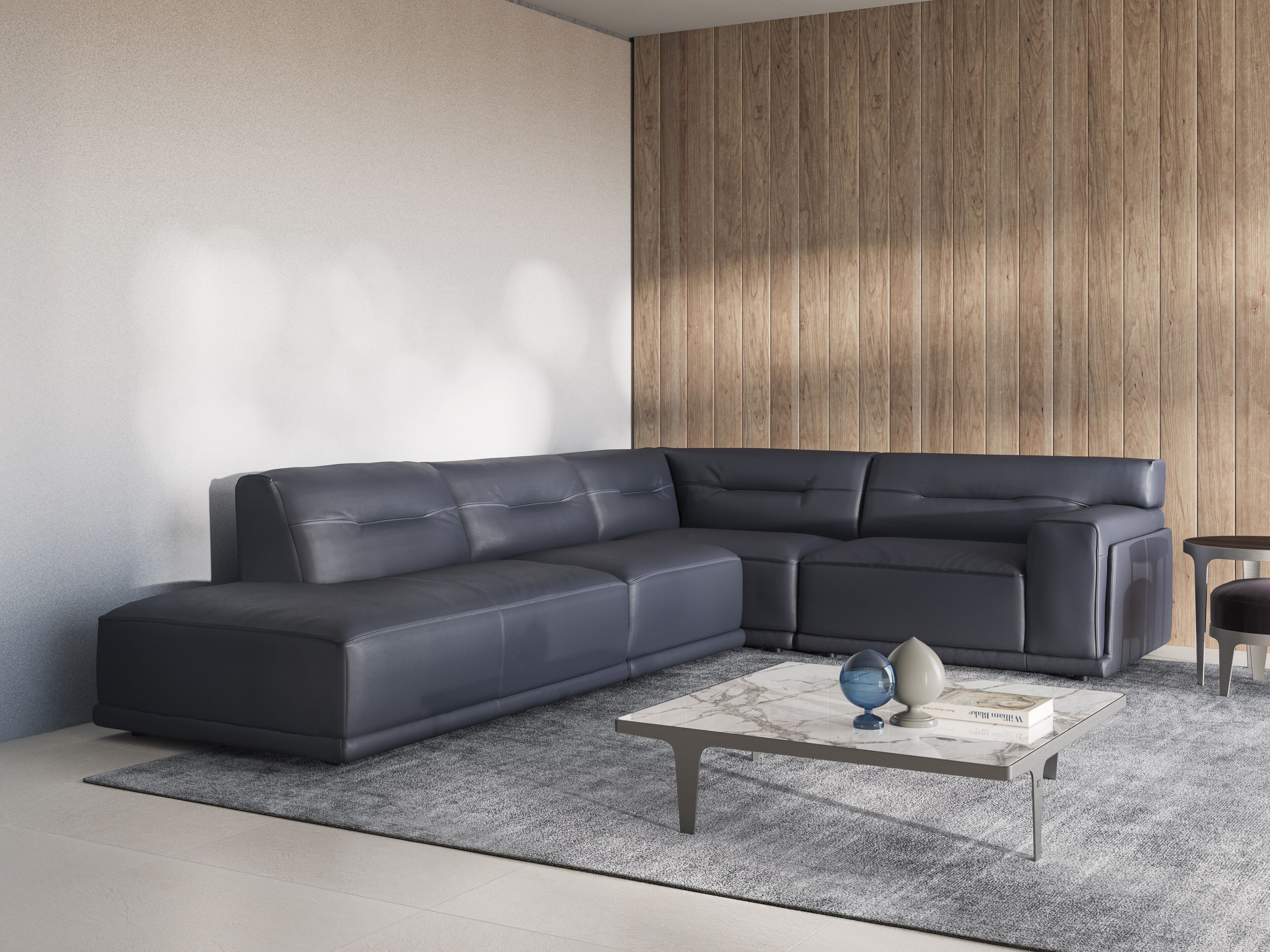 Угловой диван из ткани Natuzzi Italia Dorian ARCH-00115956 - Вид №5