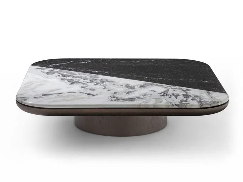 Квадратный мраморный журнальный столик Vittoria Frigerio ADAMI ARCH-00006862