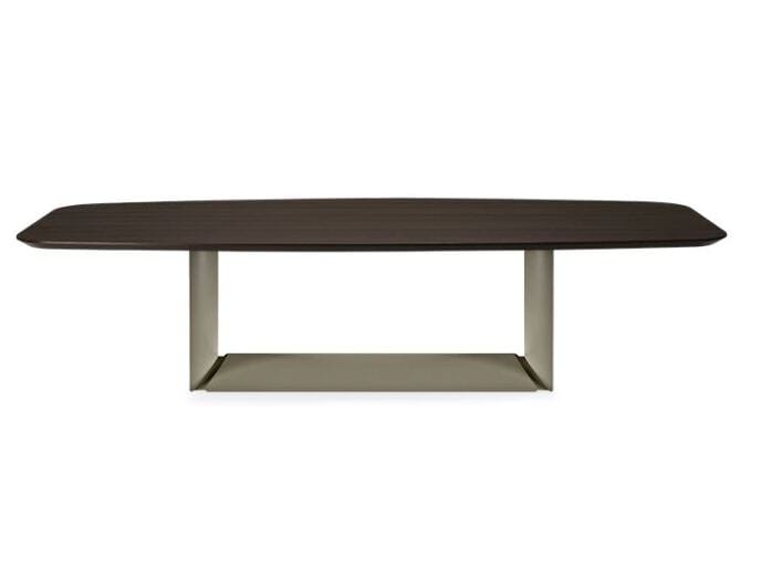 Стальной и деревянный бочковый стол Cattelan italia DRAGON WOOD ARCH-00088386