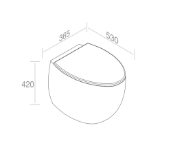 S557T0R0V7.255 Приставной унитаз напольный Белый A. e T. Italia Dot Италия AeT ITALIA DOT 2.0 - Вид №1