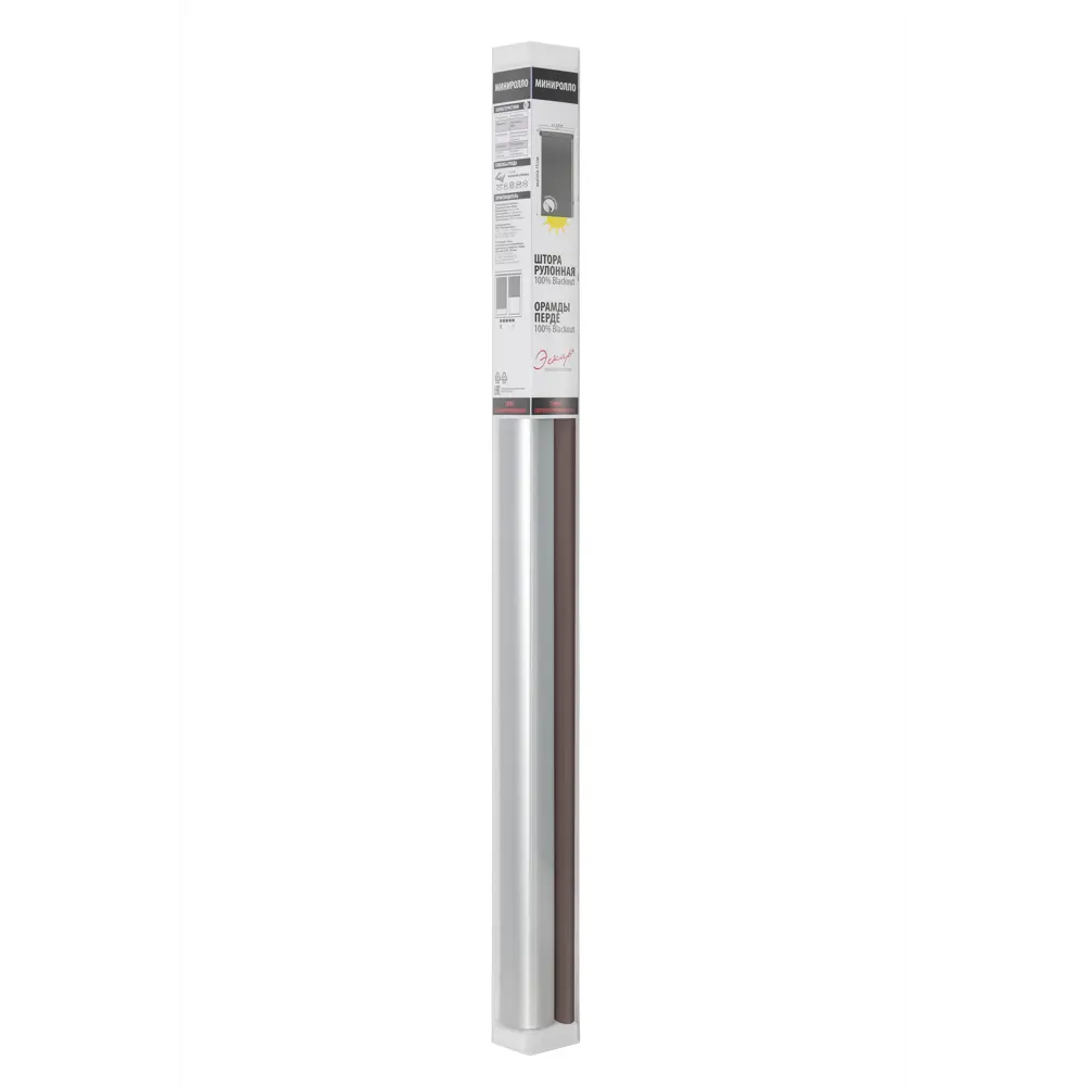 Штора рулонная блэкаут Эскар 60x160 см коричневая Terra 2 86792823 STLM-2004055 BLACKOUT - Вид №4
