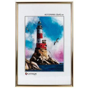 90351570 Рамка PGOLD30x45, 30x45 см, пластик, цвет золотистый Палитра STLM-0196451 PLATINUM