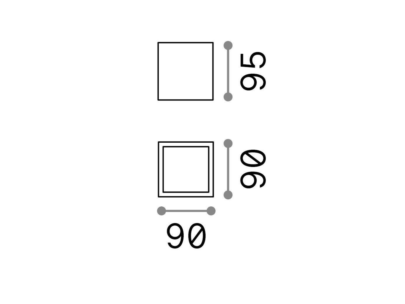 Открытый светодиодный потолочный светильник Ideal Lux TECHO PL1 SQUARE ARCH-00141160 - Вид №12