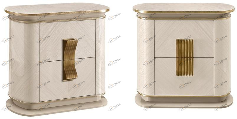 A.R. Arredamenti Прикроватная тумба с ящиками Oliver Ol87