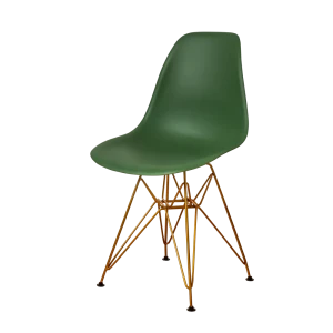 91988733 Кухонный стул Derstuhl Gold 45x82x45 см полипропилен цвет темно-зеленый STLM-1454440