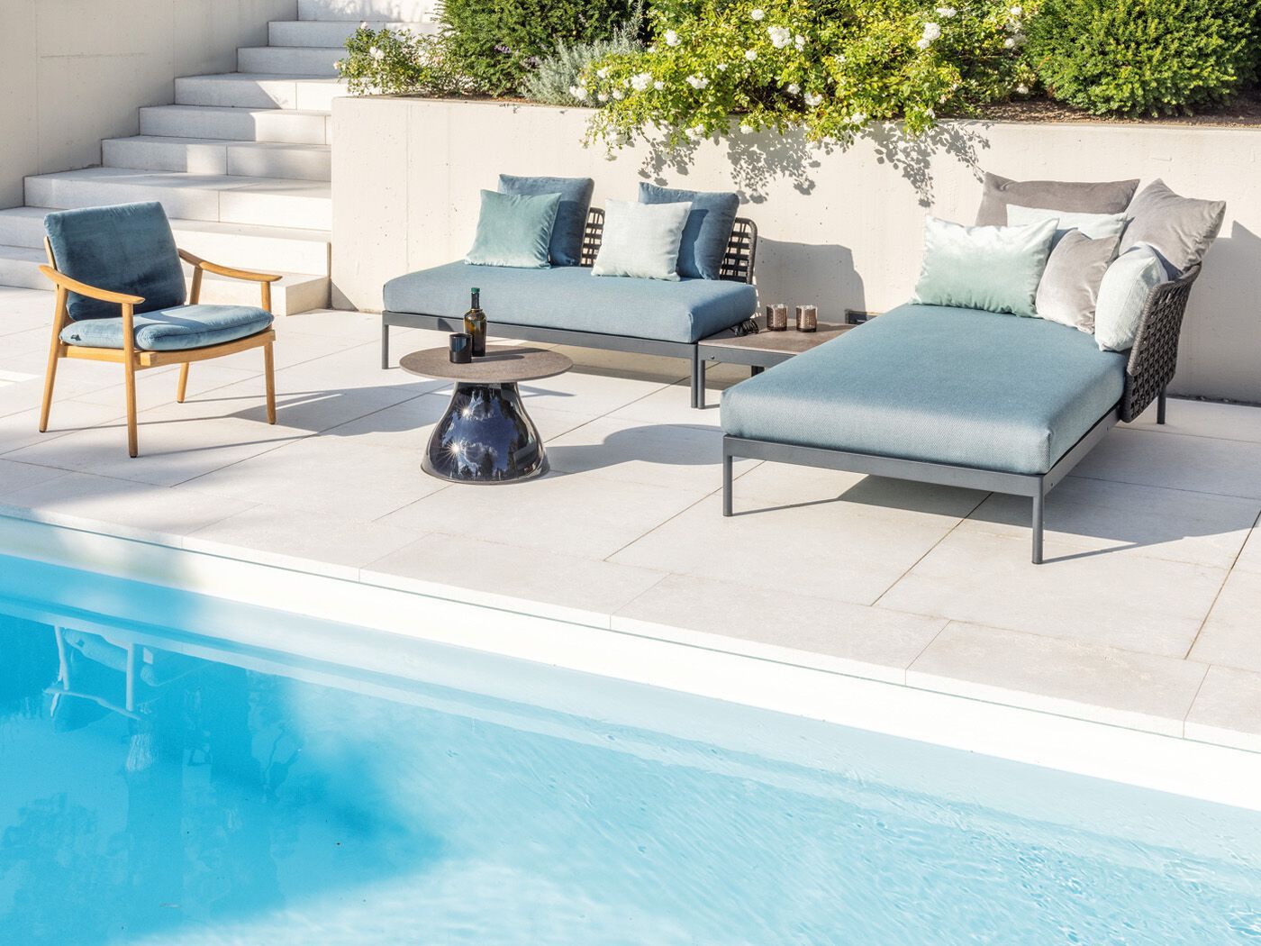 Садовое кресло из тикового дерева с подлокотниками FISCHER MÖBEL Keno ARCH-00042327 - Вид №2